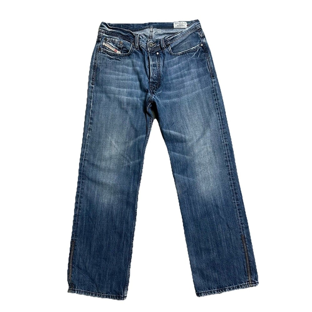 Diesel Quratt Straight Jeans Men's 32x30 Button Fly Relaxed Wide Made In Italy - Picture 3 of 12